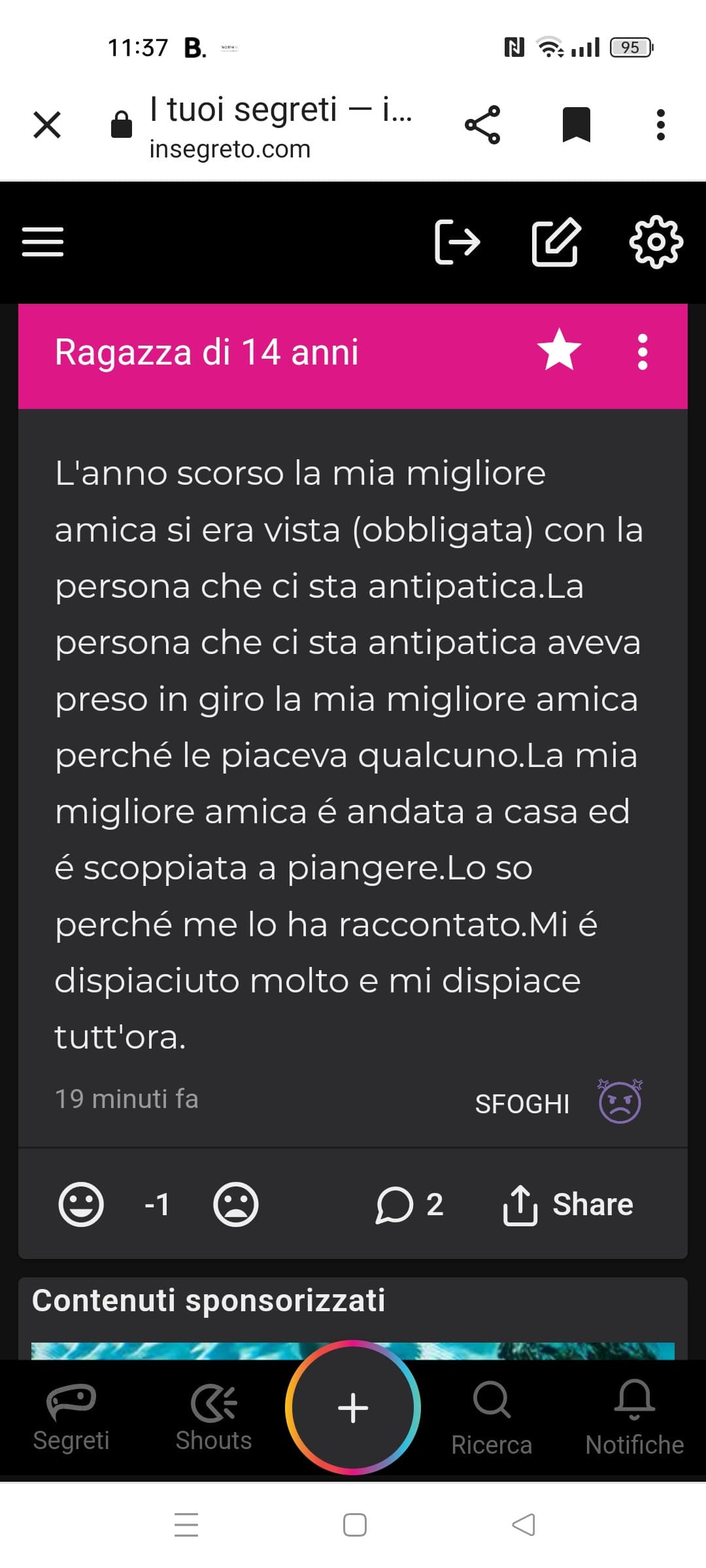 Cosa ho scritto di male?