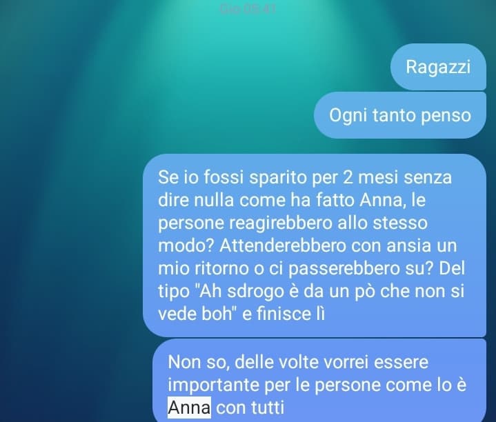 Non è un attacco ad Anna ovviamente, credo sia palese.