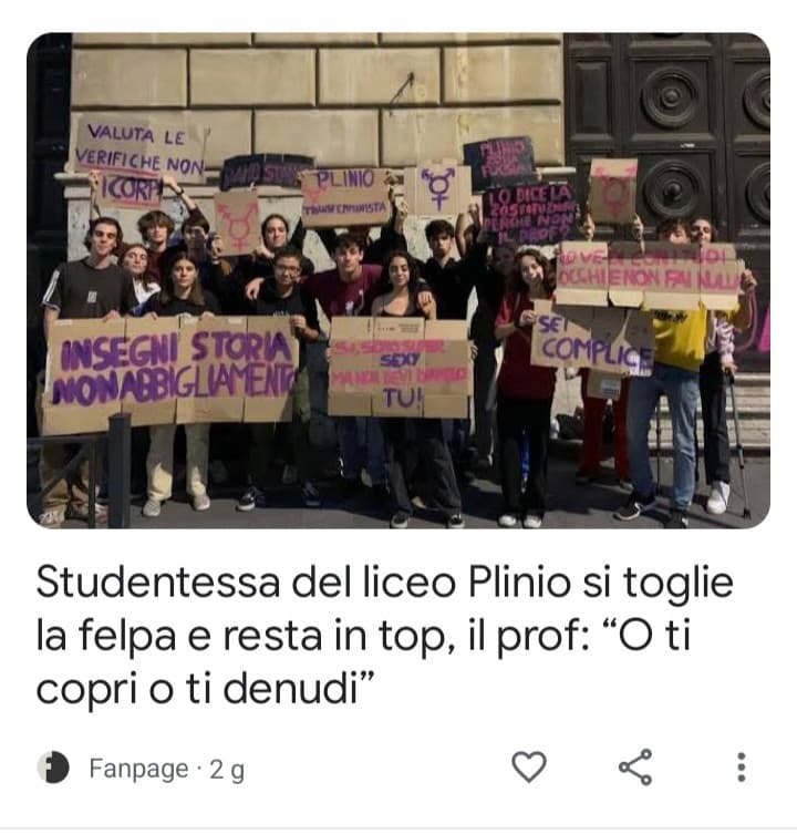 Queste notizie mi rendono felice di stare in una scuola come la mia