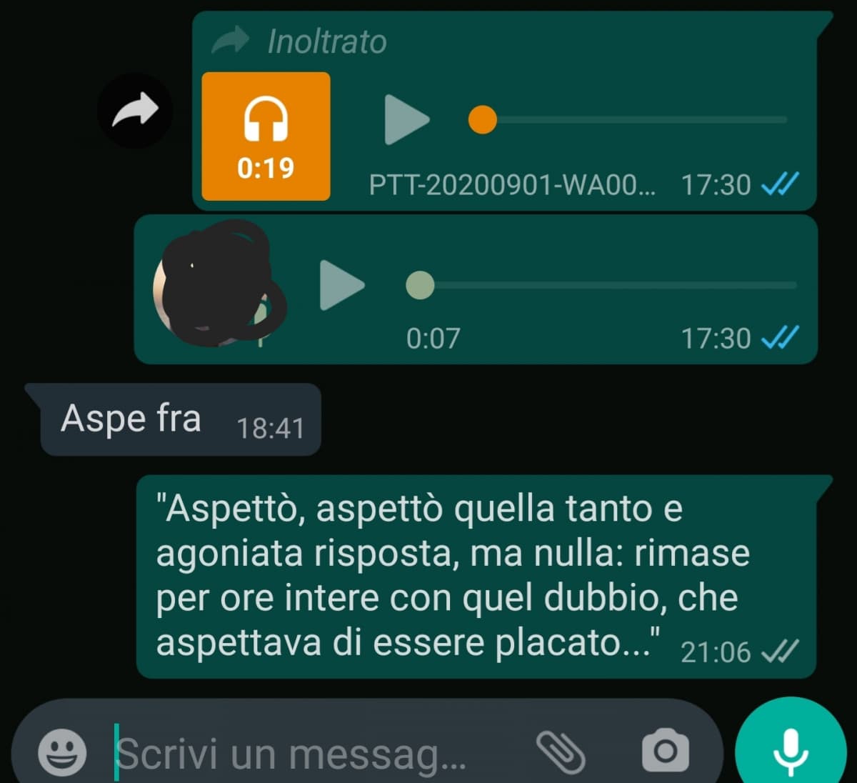 Quando non ti caga e sprigioni la tua vena poetica