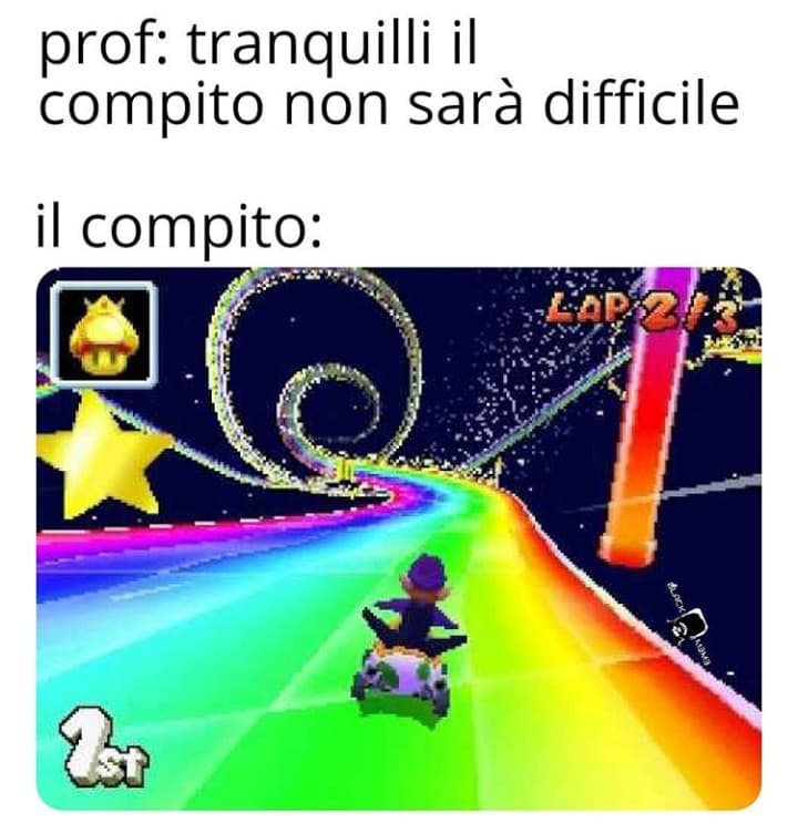 In questa pista arrivavo sempre penultimo... 