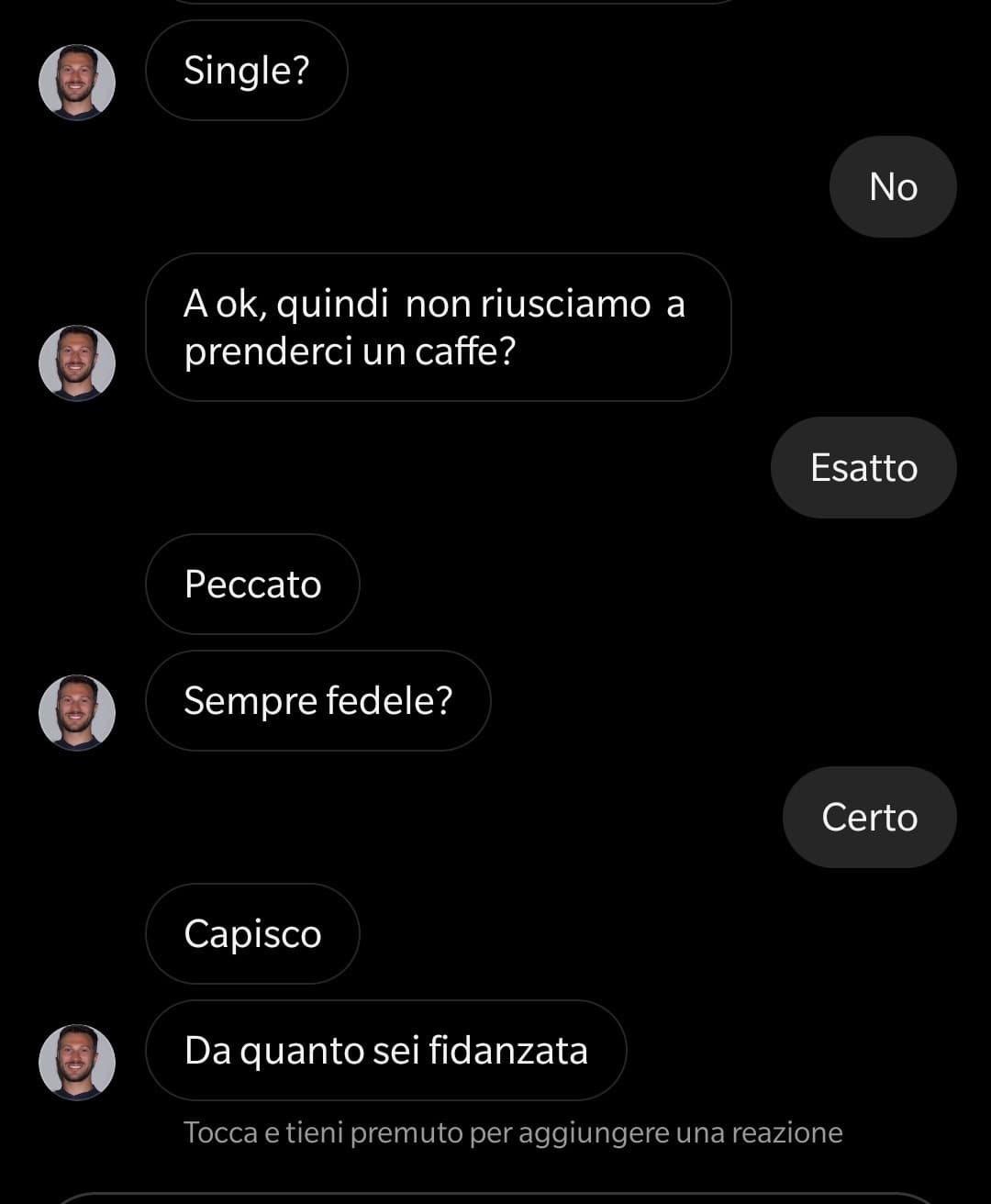 Ma la gente non capisce che deve smettere di provarci dopo una certa? 