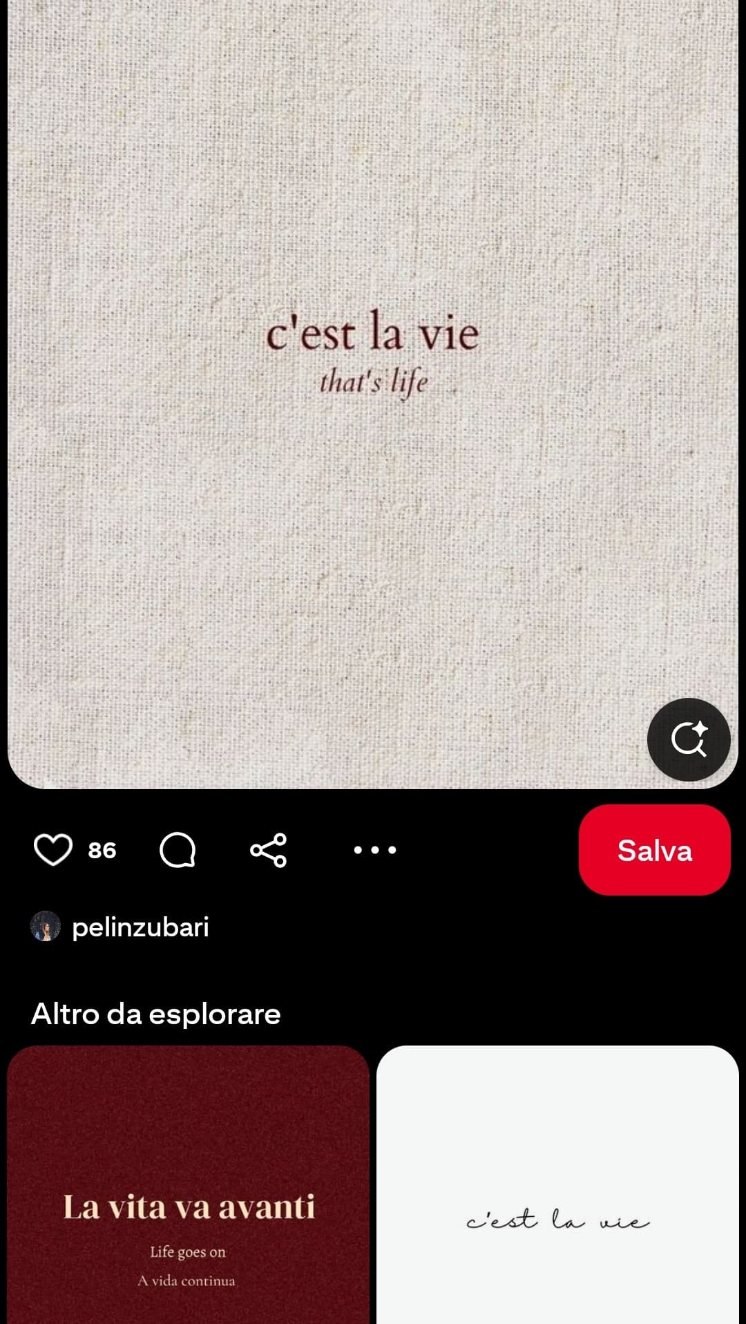 c'est la vie (spesso aggiungo c'est 'na merd, ma non è il caso) 