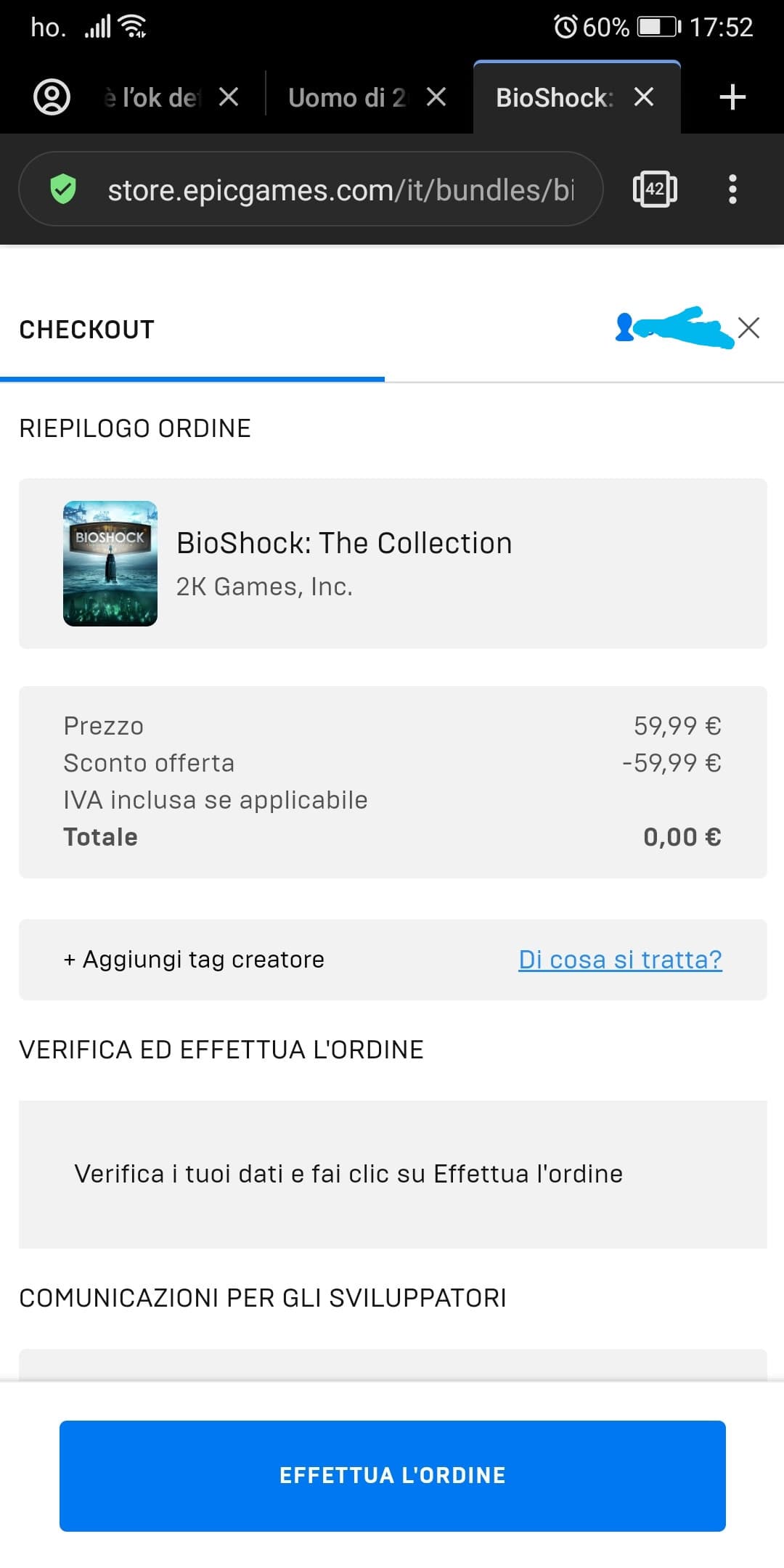 Tu andare ora su sito epic store e scaricare gratis