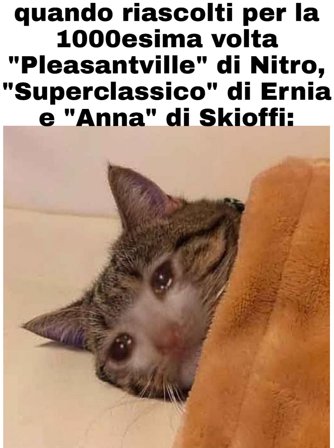 rega io non sto piangendo assolutamente.