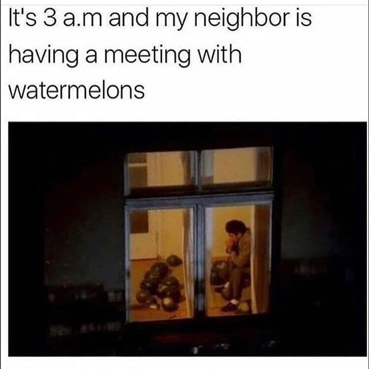 Having a meeting with watermelons? Obviously done✅