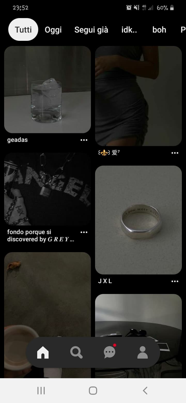 vi esco il mio feed di pinterest