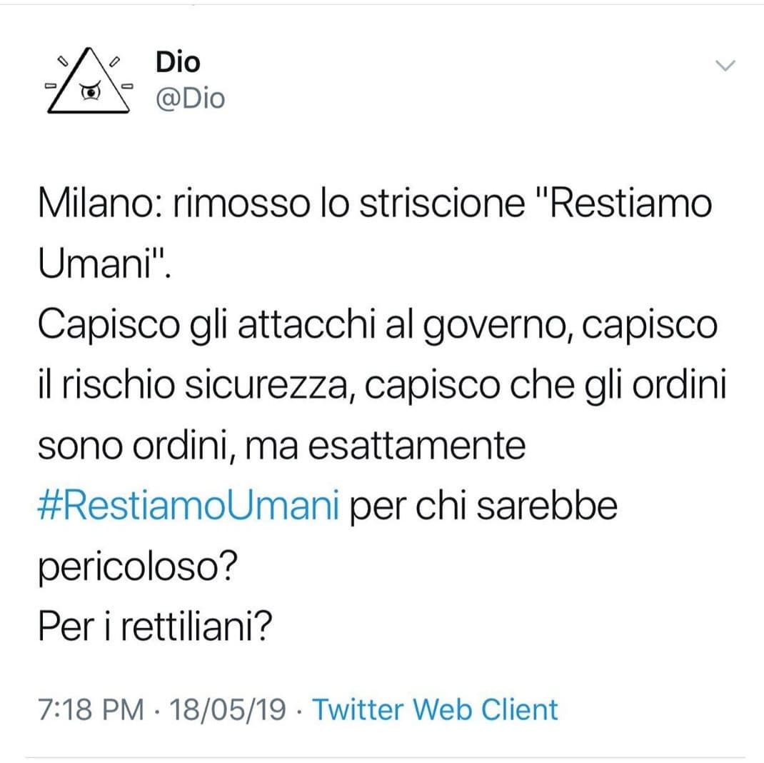 Restiamo umani