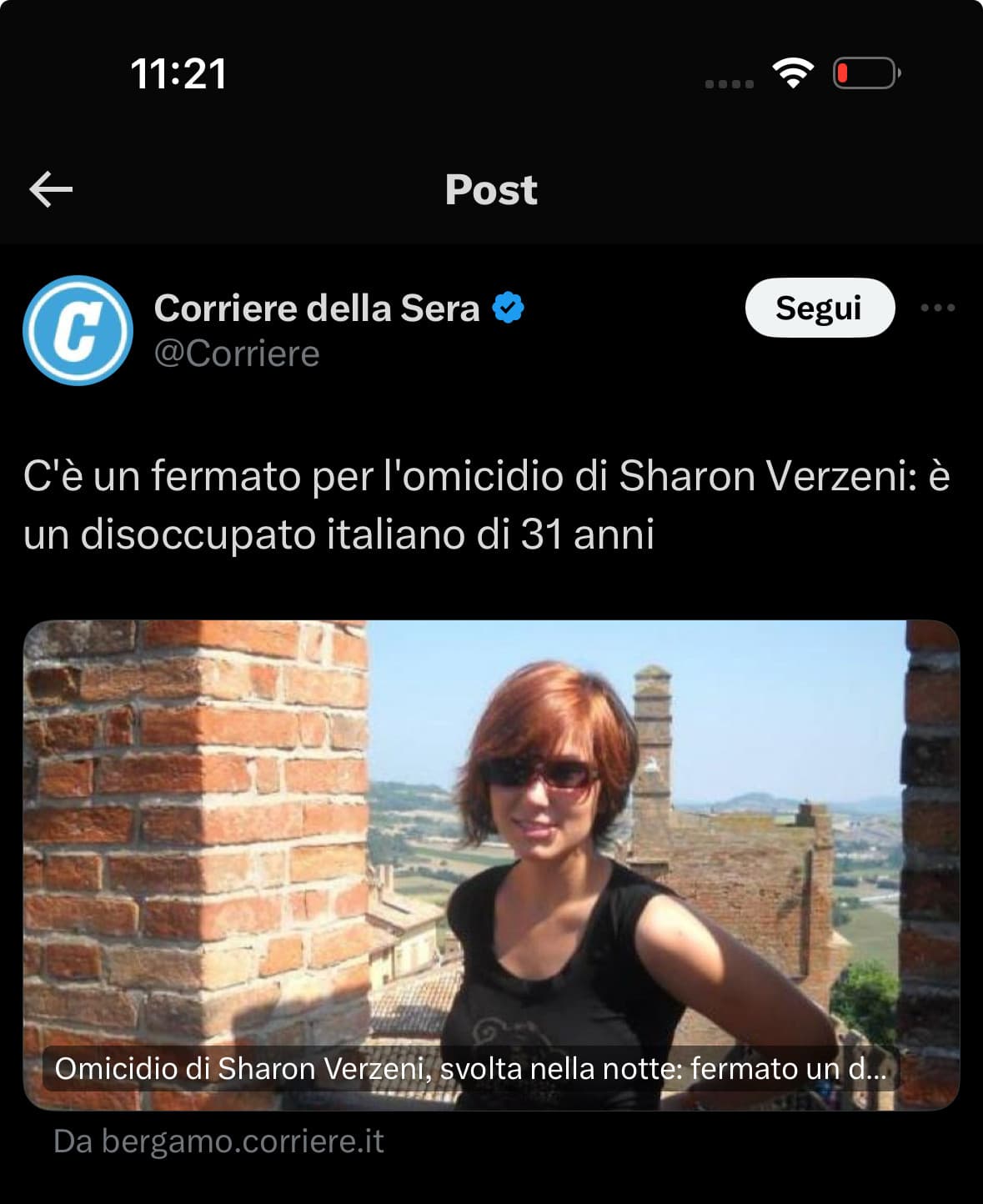 L’italiano si chiama  MOUSSA SANGARE. Ok