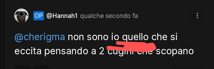 La prova che hannah è un 50enne pelato