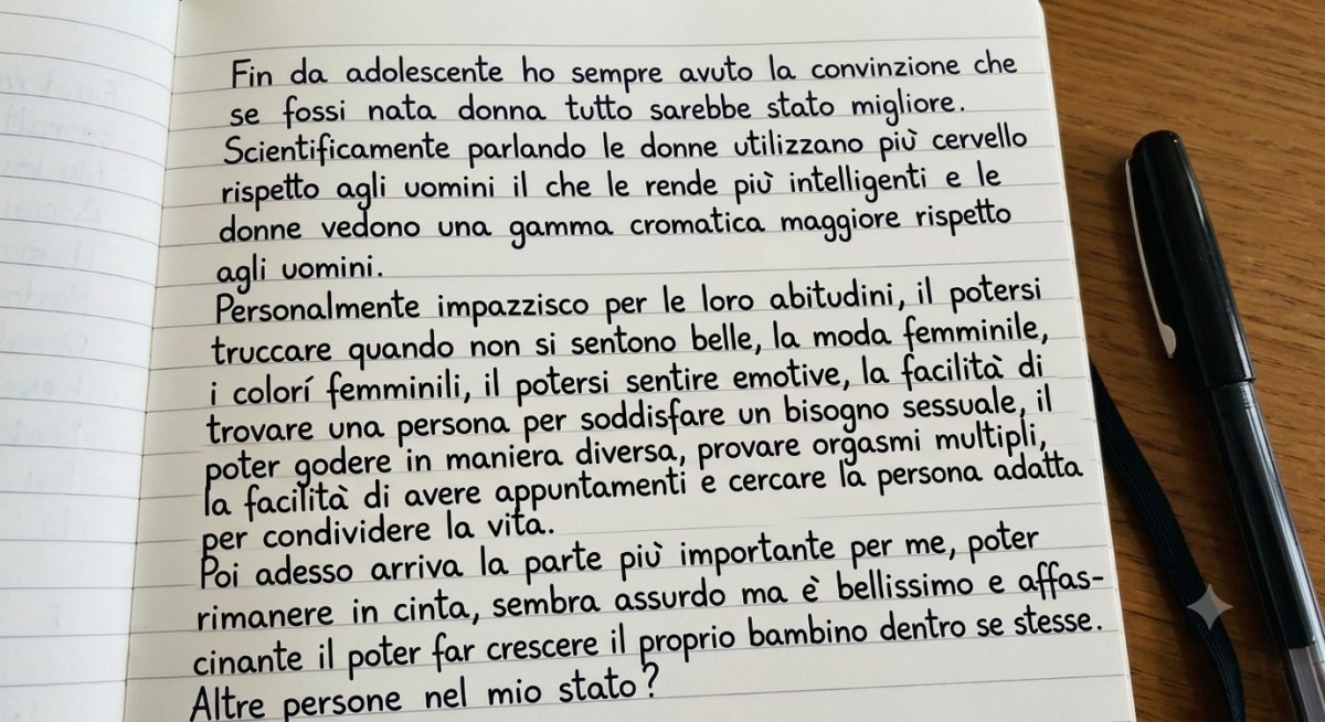 Vorrei essere nata dona 