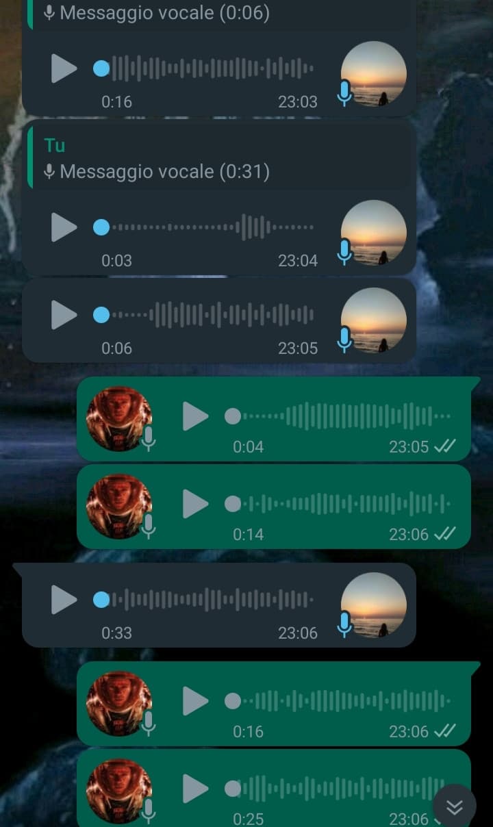 che carina lei, una delle poche con cui mi sento a mio agio a mandare audio e fare chiamata