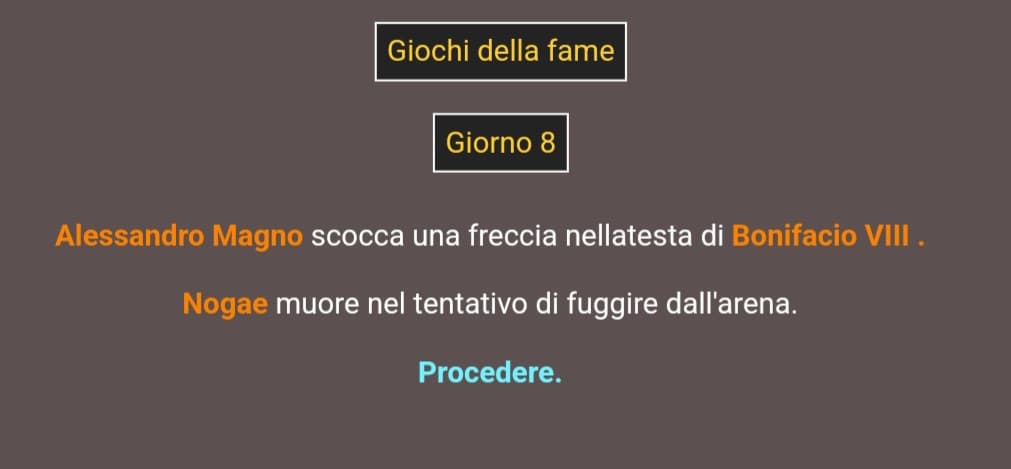 GIORNO 8 (FINALE)