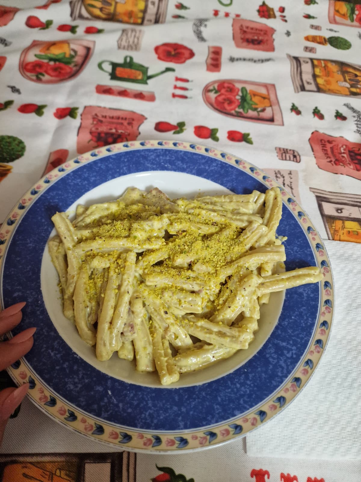 Pasta al pistacchio gnam