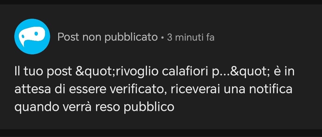 al sito non piace calafiori 