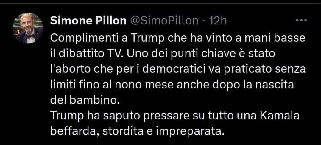 Qualcuno spieghi a Pillon che l'aborto dopo la nascita è illegale ed identificabile come omicidio