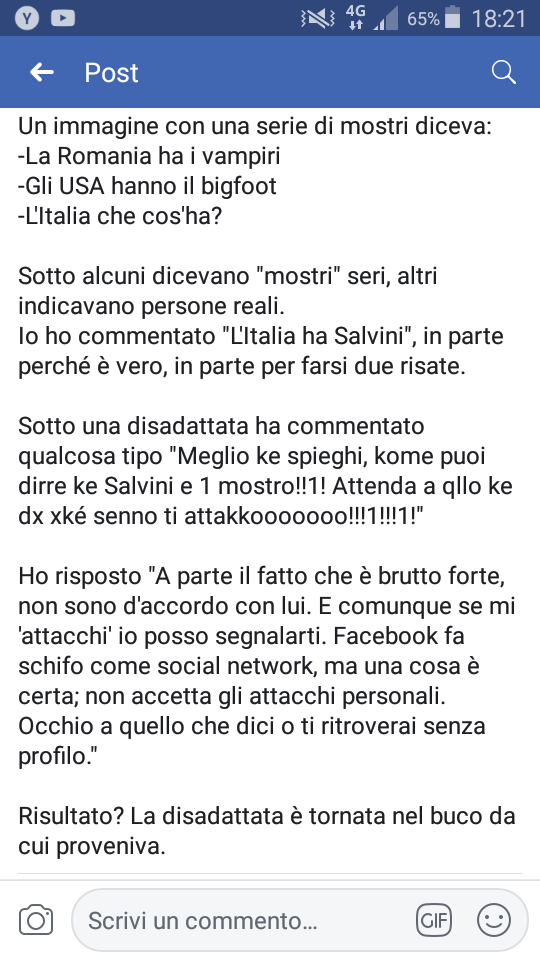 I disagiati su Facebook