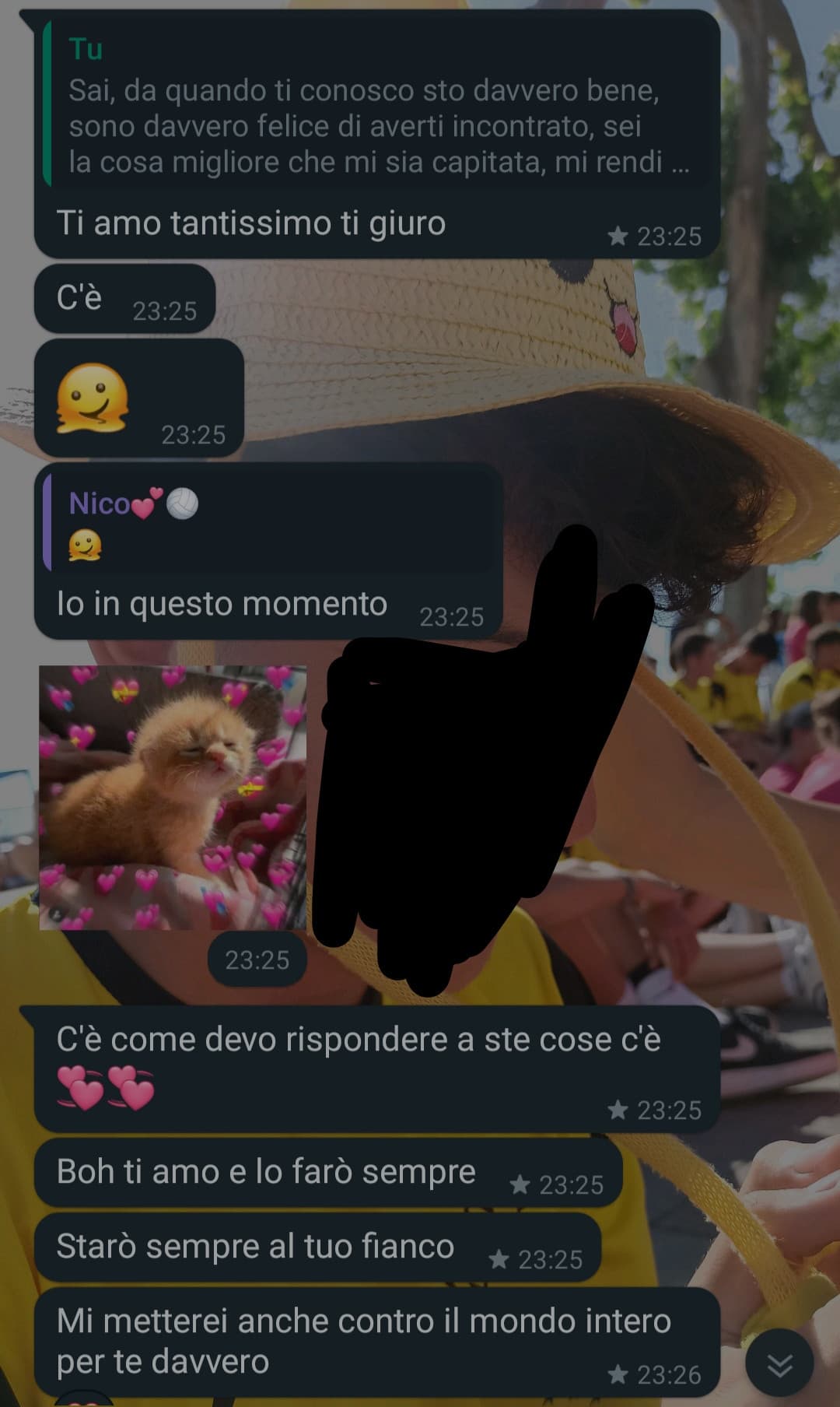 Allora, per chi ha letto il mio shout di ieri questa è la risposta del mio ragazzo 