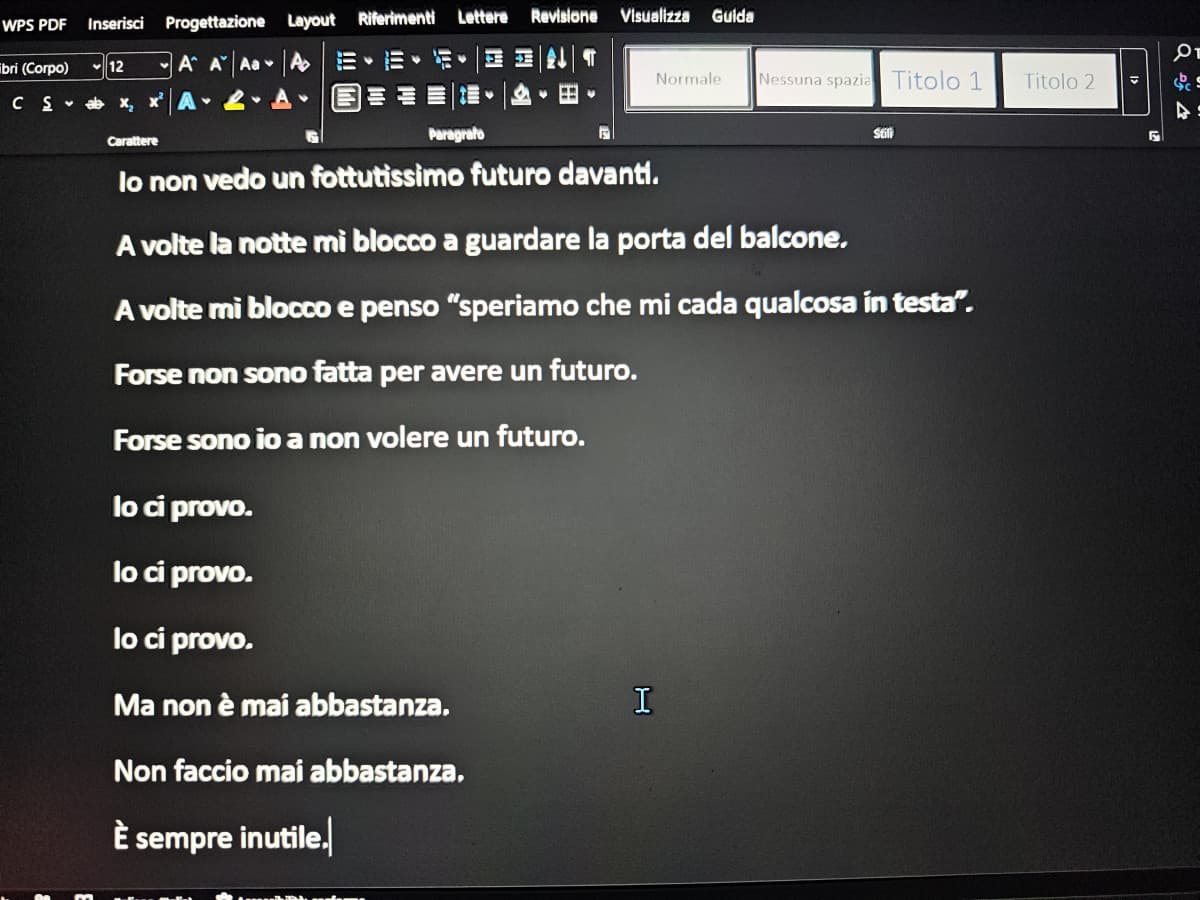 Ennesima notte passata così