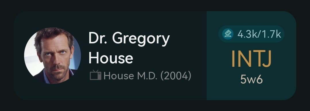 Adesso so perché sono intj, durante la mia infanzia sono cresciuta a pane e Dr. House lol