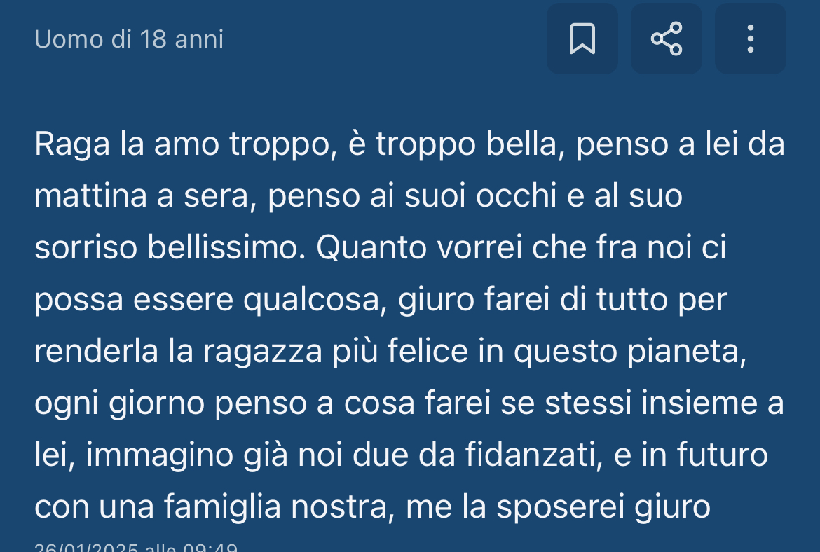 lo salvato sui preferiti