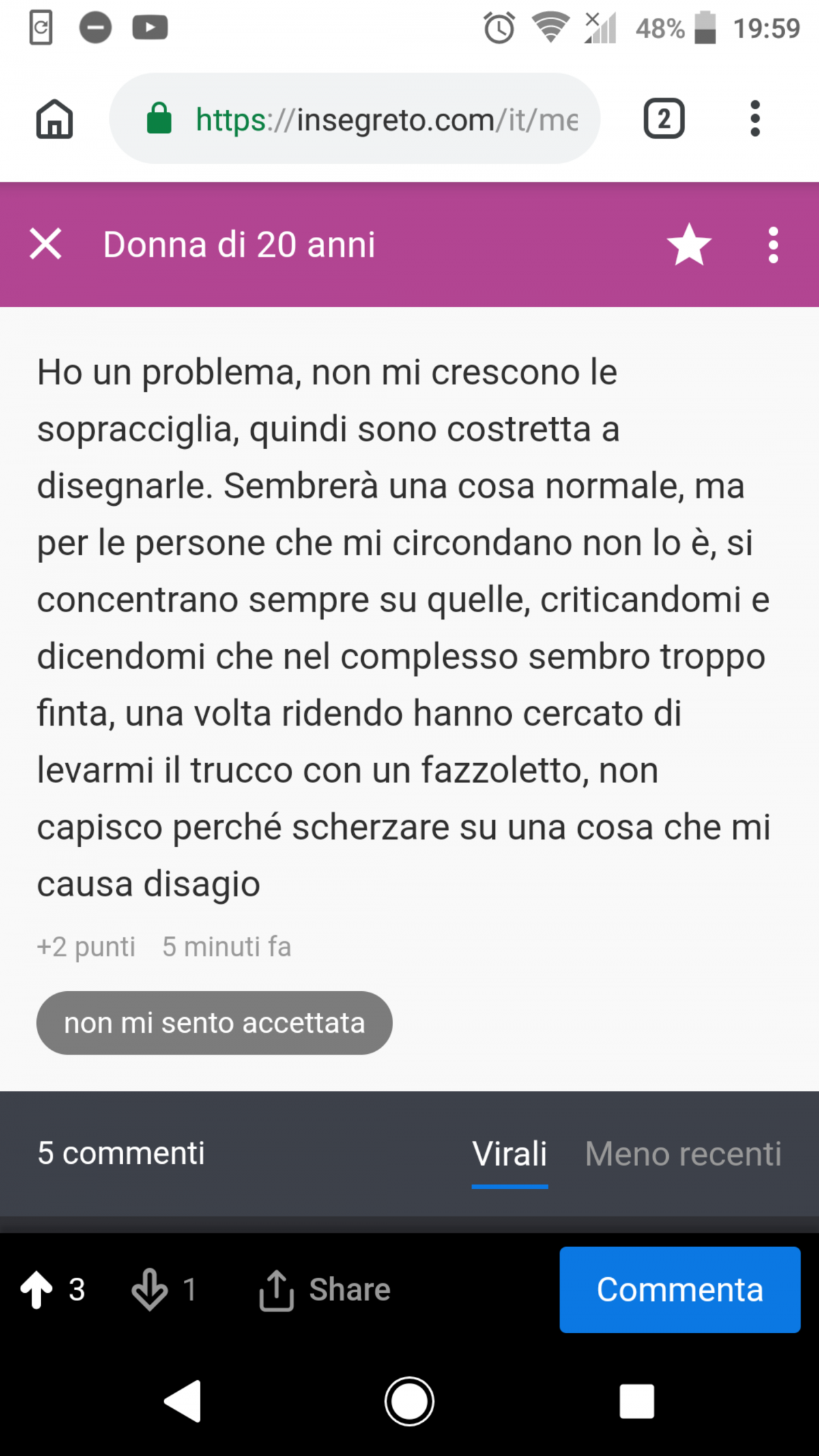 Ho avuto il permesso di pubblicare lo screen del segreto quindi non tollererò segnalazioni ingiuste 