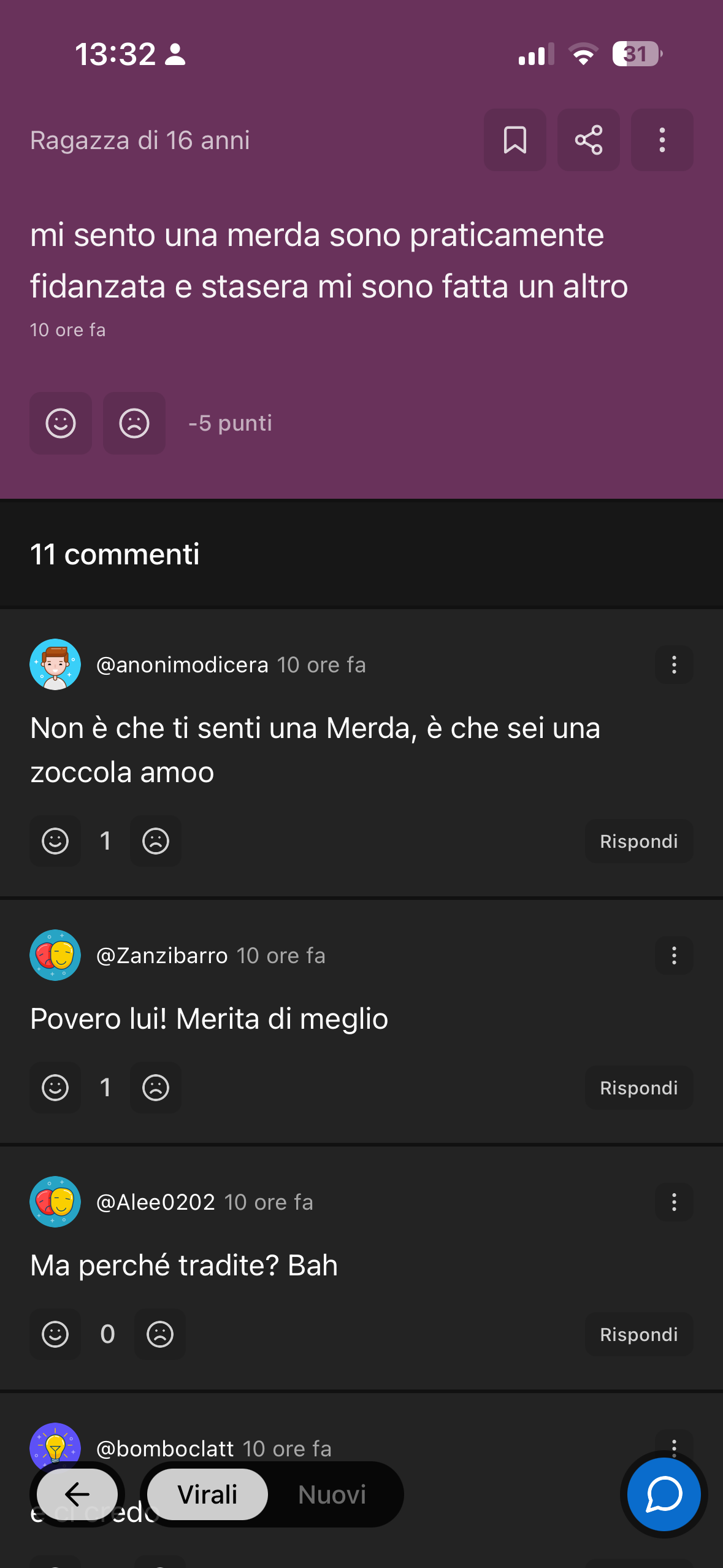 capisco che la ragazza abbia sbagliato⬇️