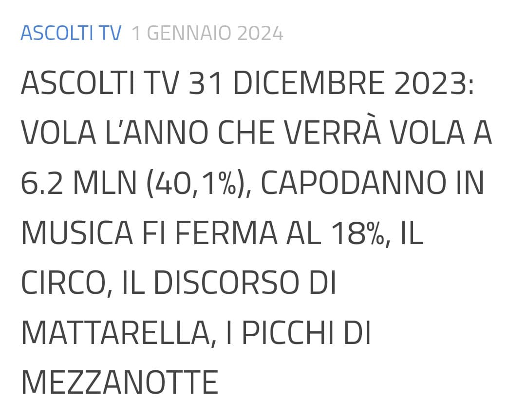 Orco can che scoppola Canale 5 