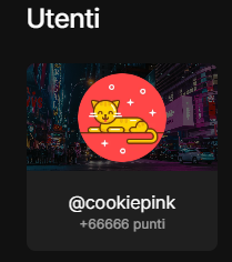 Ragazzi attenzione ho scoperto che in realtà cookiepink è il diavolo. Guardate i punti