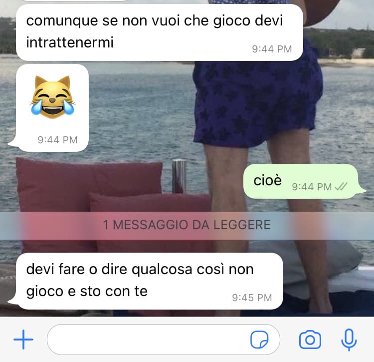 no raga ma come cazzo funzionano i ragazzi ma cosa dev odire io non so fare conversazione se me lo chiedi