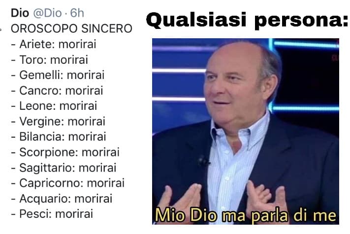 Questo meme non solo fa schifo ma è anche orizzontale