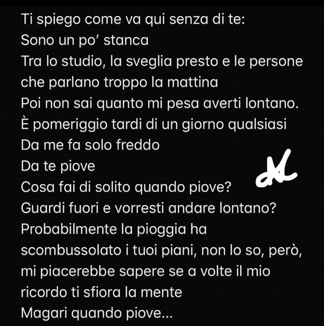 Mi piacerebbe una vostra opinione, potrebbe essere una canzone o non lo so, intanto mi piace questo pezzo, probabilmente aggiusterò qualcosa.