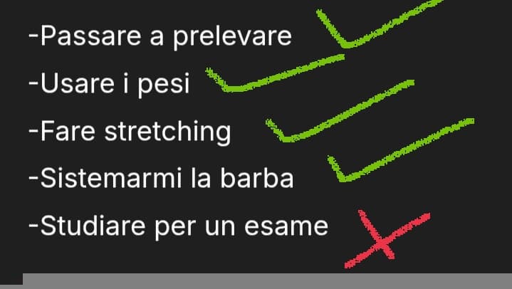 Ho dormito sì e no 4 ore, stato al lavoro e sono riuscito a fare solo 4 cose su 5. La più importante no. Non ne ho proprio le forze mentali 