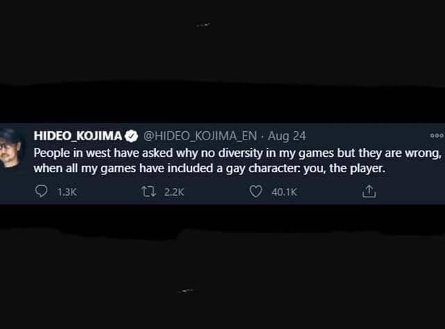 ??✨ post epico da parte di Hideo Kojima