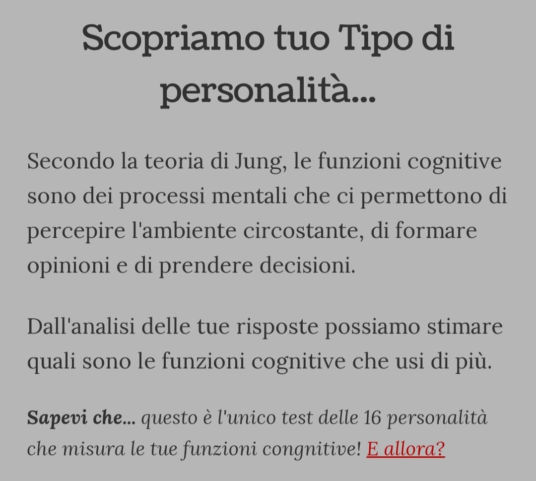 Ho fatto 5 test della personalità e 3 mi hanno dato risultati diversi, 2 mi hanno dato lo stesso risultato ma non mi ci ritrovo troppo. Aiuto sono confusa