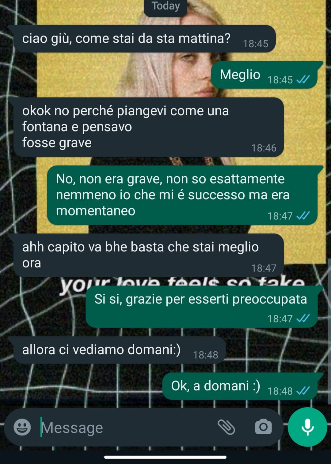 Awww raga vi giuro mi si é sciolto il cuore 