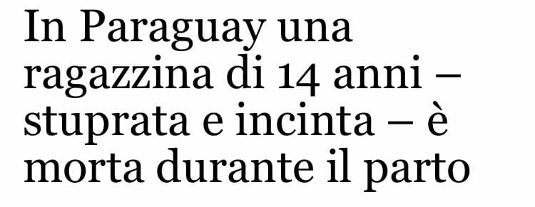 Ringraziamo i suoi genitori CONTRO ABORTO che l'hanno costretta a partorire.