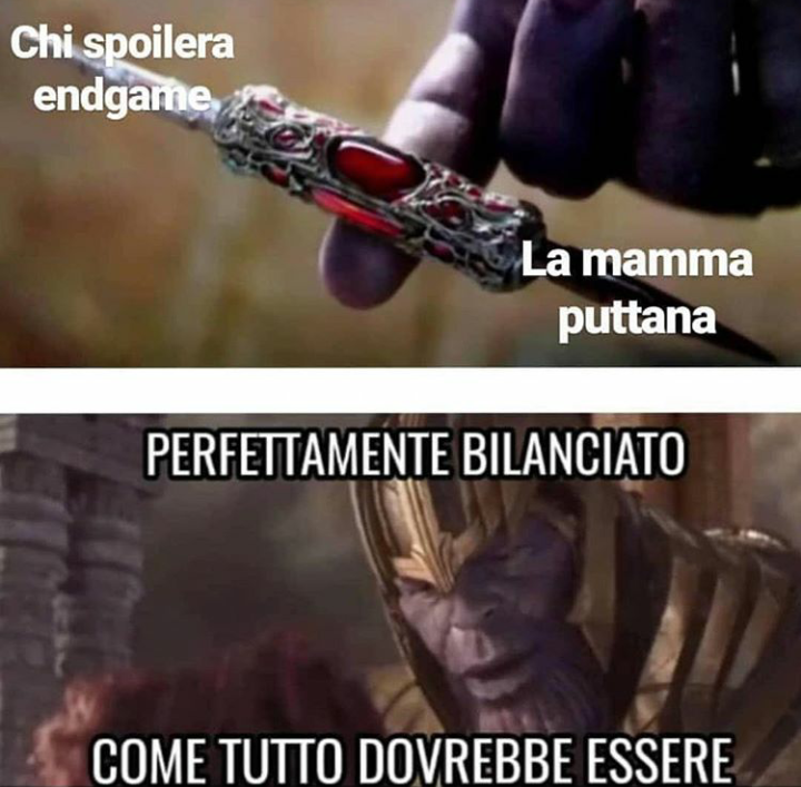 Quelli che ti spoilerano Endgame