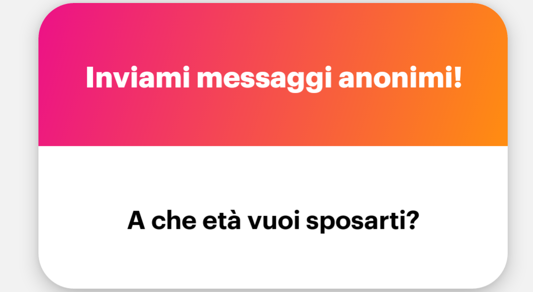 Ma in realtà per ora nn ho intenzione di sposarmi in futuro(poi può essere che cambio idea)