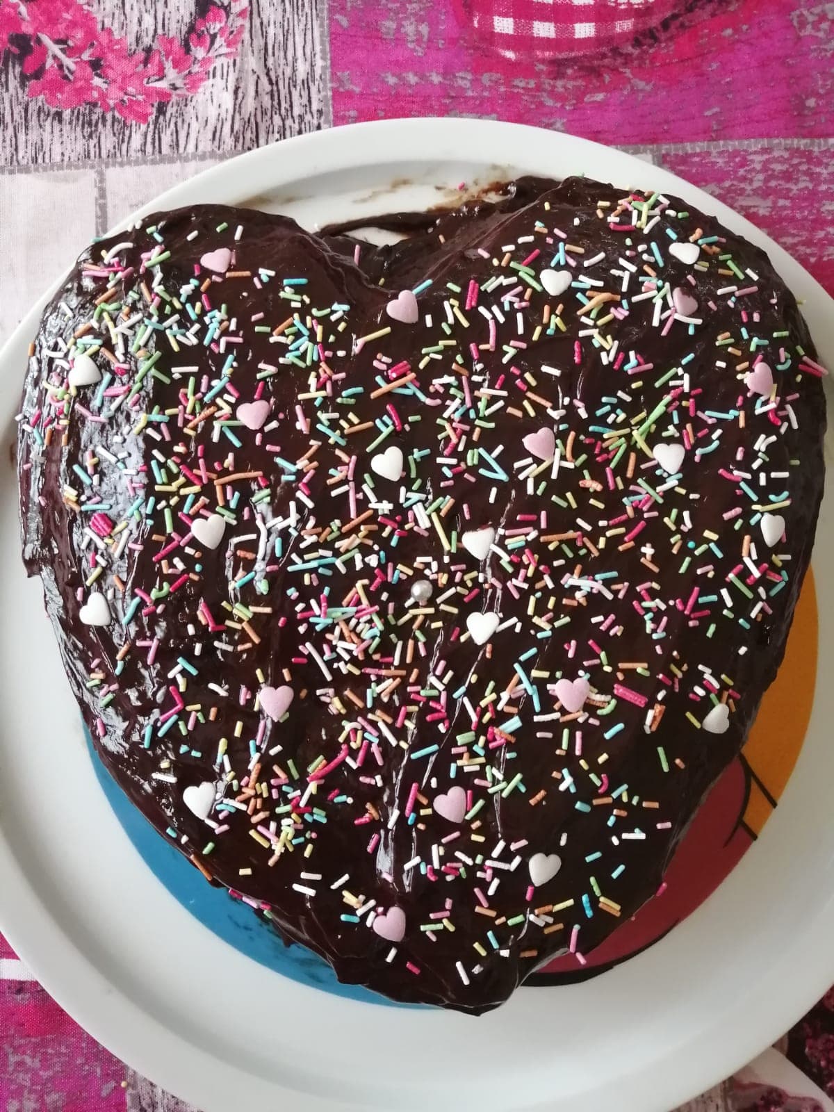 Torta al cocco con copertura al cioccolato?❤