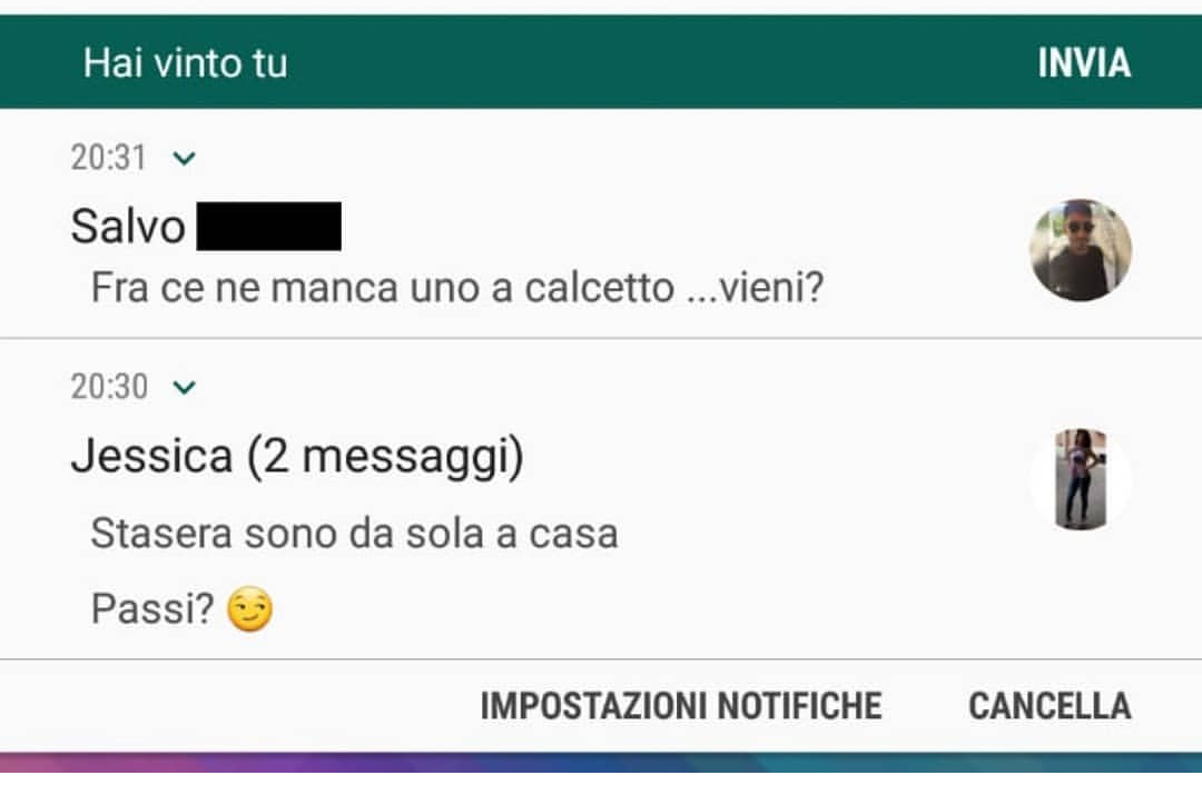 Oddio e ora??