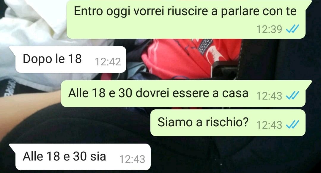 Ho molta paura... Non voglio che la nostra relazione finisca