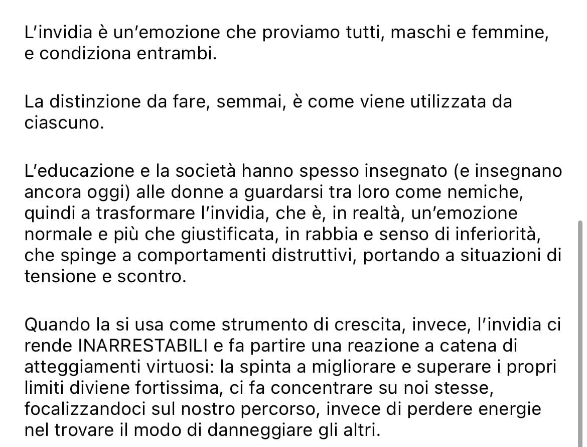 per chi dice che l’invidia è una brutta bestia ?