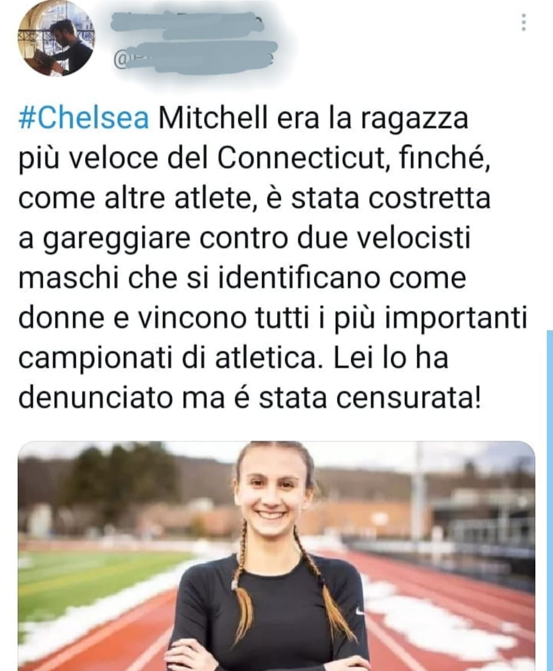 Argomento serio e complicato, che andrebbe approfondito molto. Io sarei contrario a far partecipare persone trans alle gare con persone nate con un certo sesso da sempre. Hanno dei vantaggi non leali, è considerabile doping