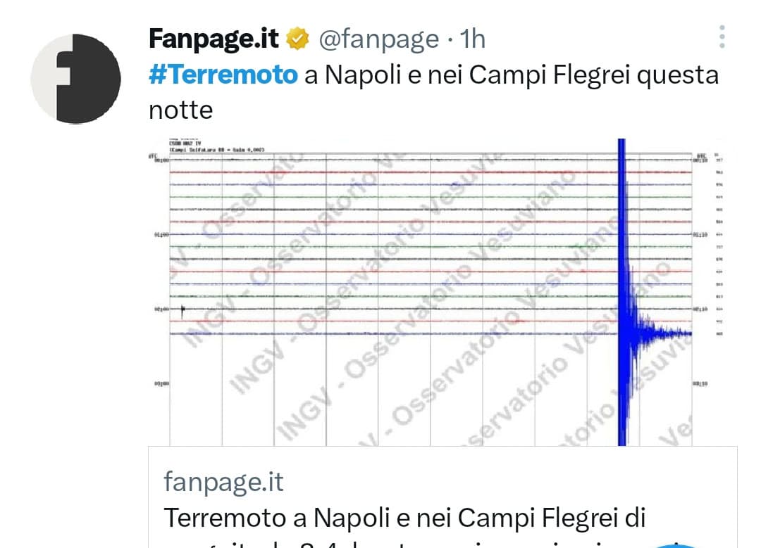 Anche la terra ha festeggiato lo scudetto del Napoli, mi sembra giusto 