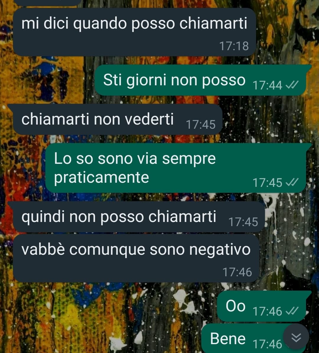 Porco signo fortuna che è negativo
Non al covid è , di quello non me ne importa tanto, ma alla mononucleosi ☠️