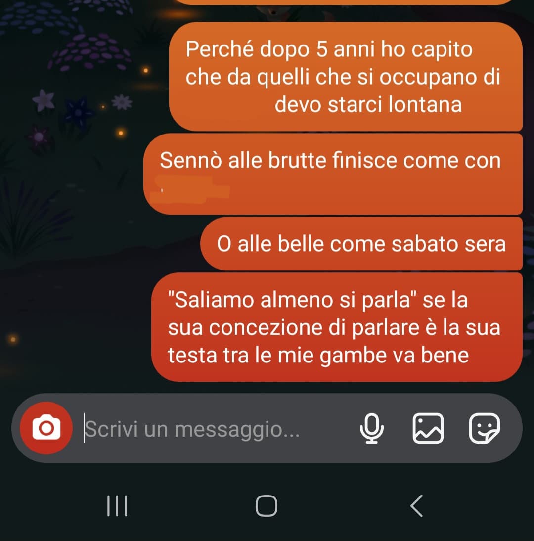 "Parla con quelli che hanno i tuoi stessi interessi che vuoi che succeda" 