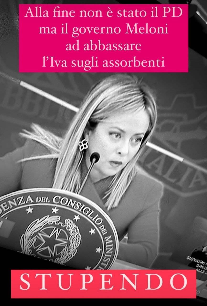 Cioè praticamente ha fatto di più la destra in un mese che il PD in 10 anni lol, sento già le urla delle femministe 