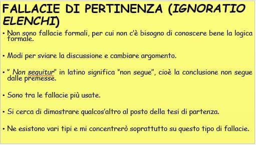 FALLACIE LOGICHE (PARTE 2)