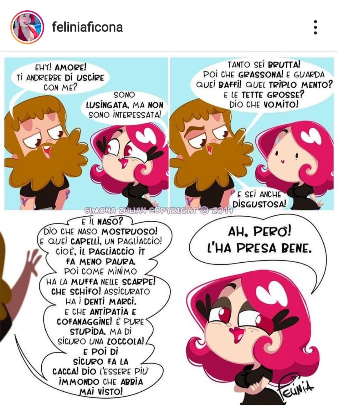 L'ha presa benissimo 